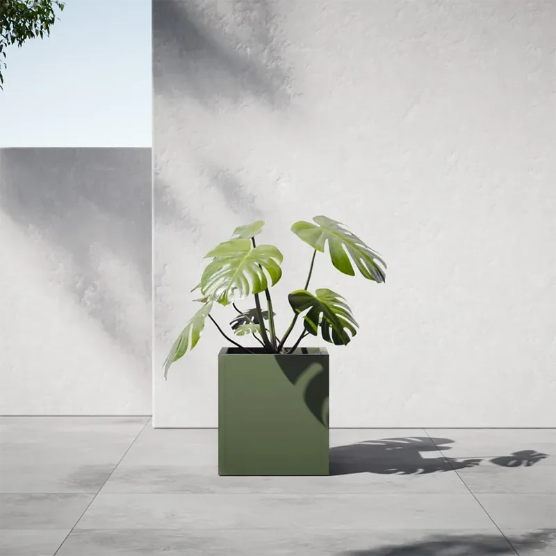 Lightweight Square Outdoor Planter