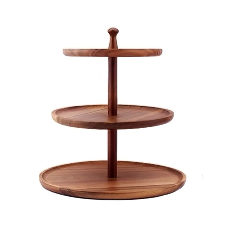 টায়ার্ড কাঠের ডেজার্ট র্যাক